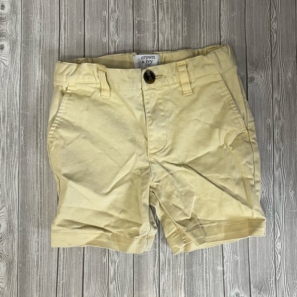 Yellow Crown & Ivy Boys Shorts 3T